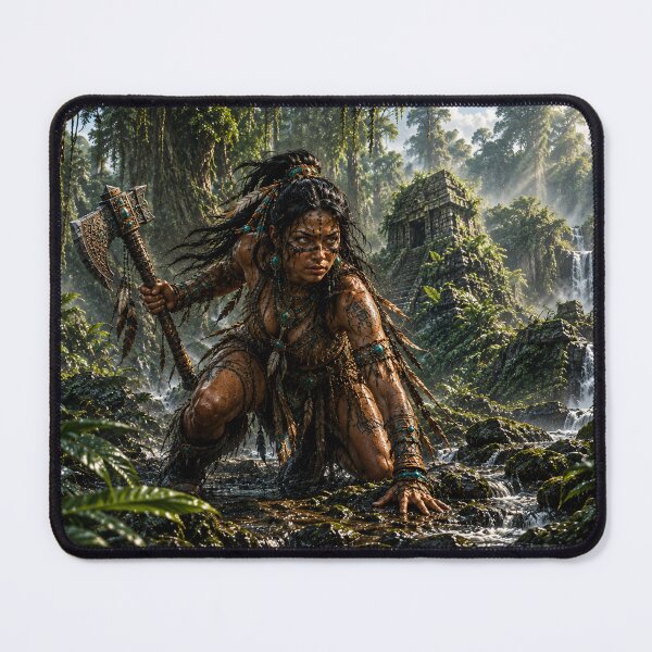 Item preview, Aztec Jungle Warrior Woman designed and sold by photoparadise22.