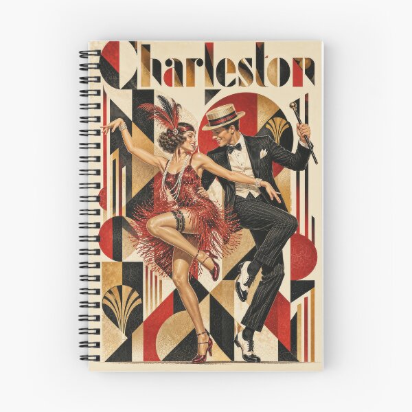 Item preview, Charleston Art Deco Dance Poster designed and sold by ForeverPrintsOK.