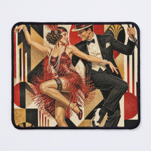 Item preview, Charleston Art Deco Dance Poster designed and sold by ForeverPrintsOK.