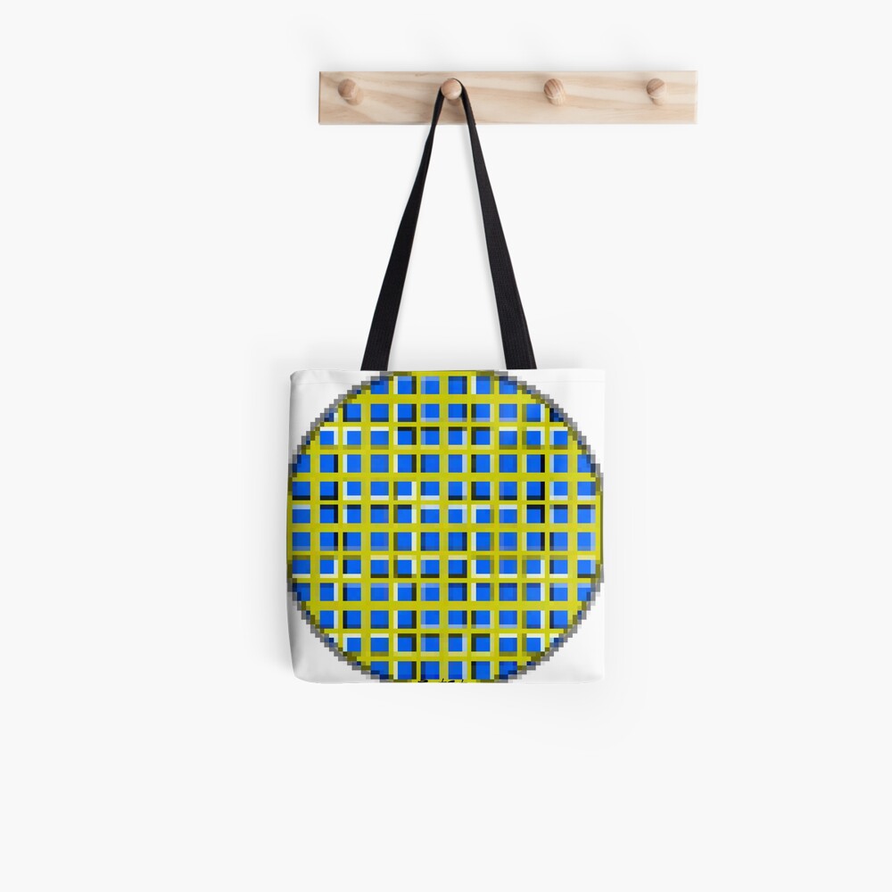 Blue Dot Square 2 by RootCat Tote Bag