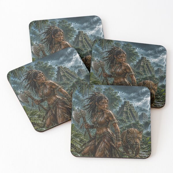 Item preview, Aztec Jaguar Warrior Princess designed and sold by photoparadise22.