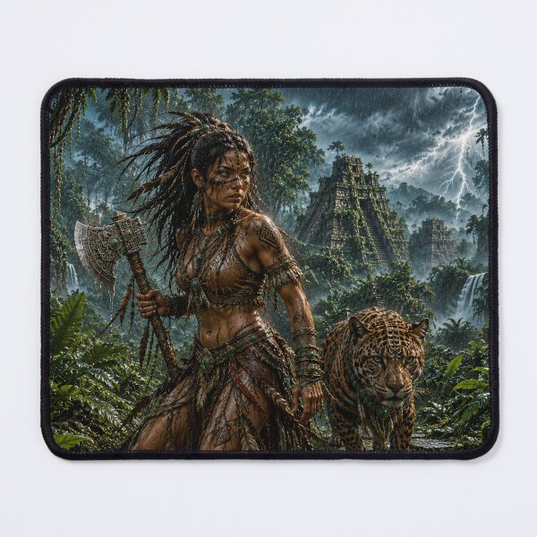 Item preview, Aztec Jaguar Warrior Princess designed and sold by photoparadise22.