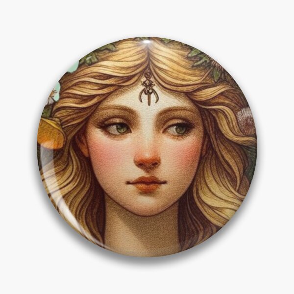 Item preview, Blodeuwedd - Flower Face Bride - Welsh Mythology designed and sold by ThatRockChic.