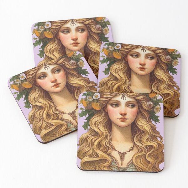 Item preview, Blodeuwedd - Flower Face Bride - Welsh Mythology designed and sold by ThatRockChic.