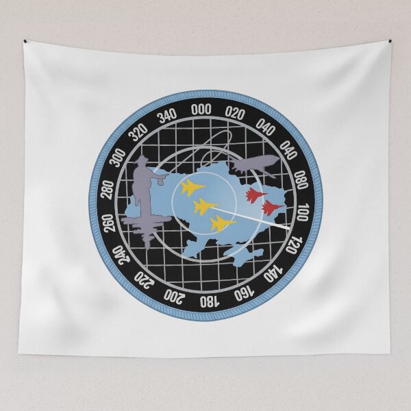 Item preview, Ukrainian Air Force Radar and Fighter Jet Tactical Patch designed and sold by CharlieDesings.