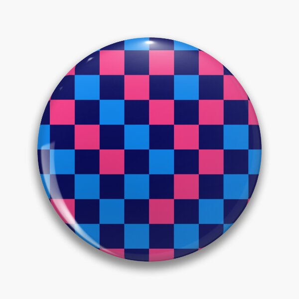 Item preview, Pink And Blue On Navy Blue Checkered Pattern   designed and sold by PatternTitan.
