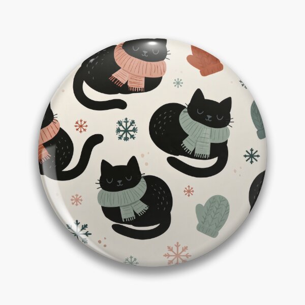 Item preview, Cats in Winter Scarves designed and sold by ArtfulAdv.