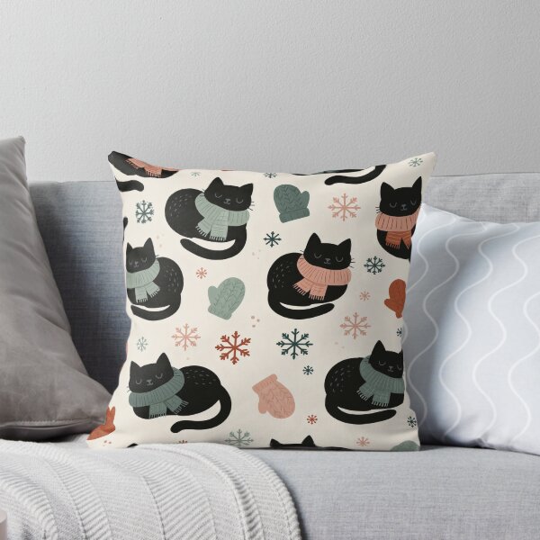 Item preview, Cats in Winter Scarves designed and sold by ArtfulAdv.