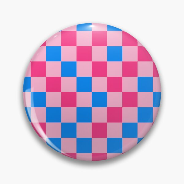 Item preview, Pink And Blue On Pink Checkered Pattern   designed and sold by PatternTitan.