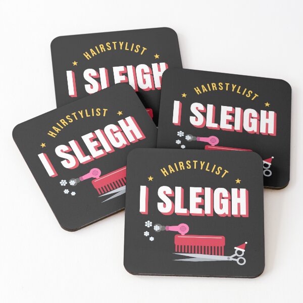 Item preview, I Sleigh Hairstylist - Funny Hairdresser Christmas designed and sold by GatoBlanco.