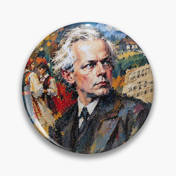 Item preview, Pintura de Bela Bartok – Compositor y pianista clásico designed and sold by GalleryKauffeld.