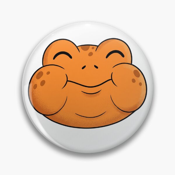 Item preview, Happy Blushing Chubby Frog Face designed and sold by DariaDoodleArt.