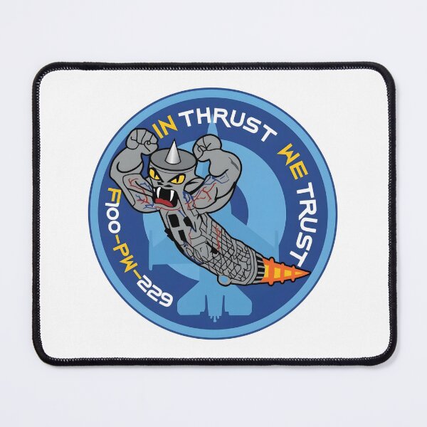 Item preview, F100-PW-229 "In Thrust We Trust" Military Aviation Patch    designed and sold by CharlieDesings.