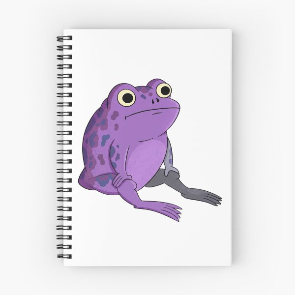 Item preview, Chubby Purple Frog With Big Eyes designed and sold by DariaDoodleArt.