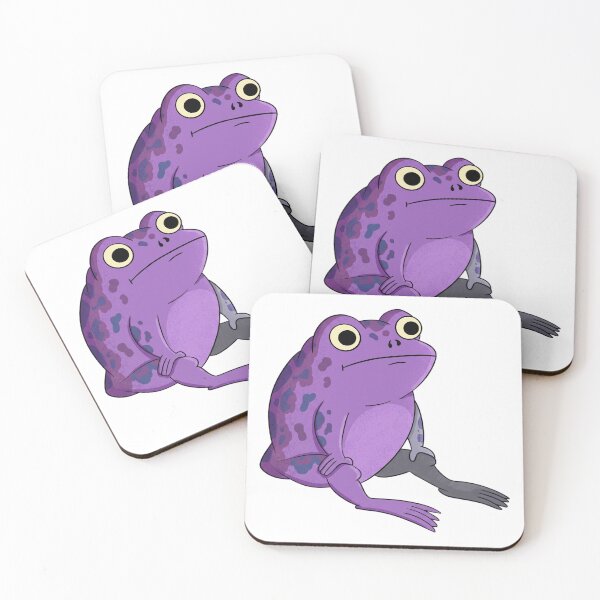 Item preview, Chubby Purple Frog With Big Eyes designed and sold by DariaDoodleArt.