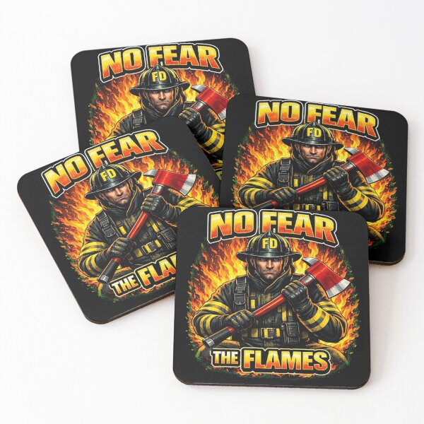 Item preview, NO FEAR IN THE FLAMES | Firefighter Hero Design (Clean Edition) designed and sold by Timeless Junction.