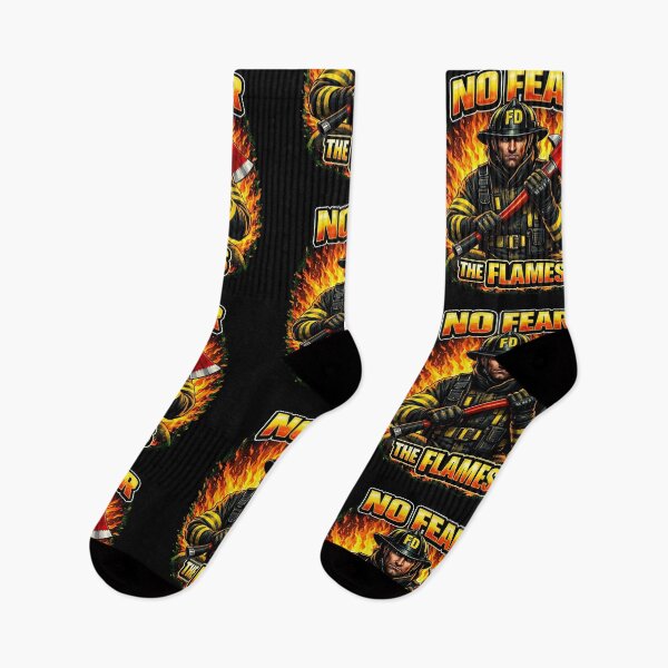 Item preview, NO FEAR IN THE FLAMES | Firefighter Hero Design (Clean Edition) designed and sold by Timeless Junction.