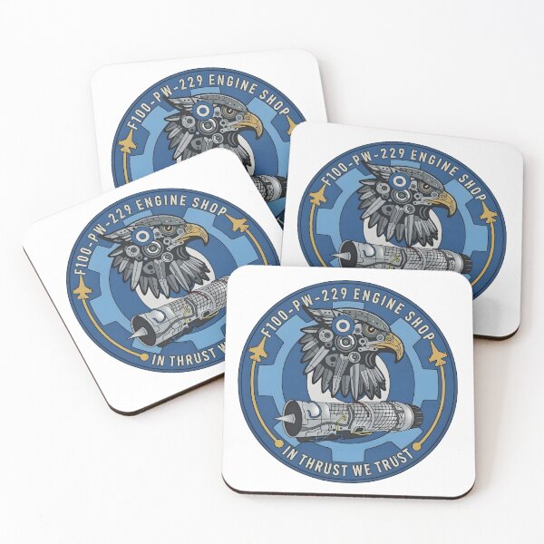 Item preview, F100-PW-229 Engine Shop "In Thrust We Trust" Patch    designed and sold by CharlieDesings.