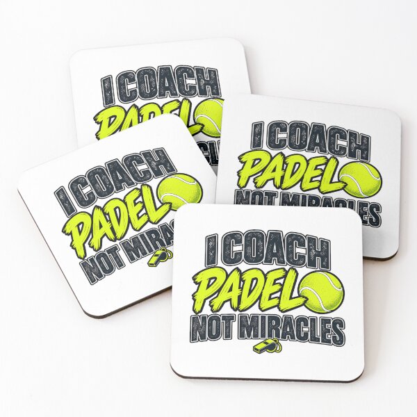 Item preview, I Coach Padel Not Miracles - Funny Padel Coach designed and sold by WeirdlyMild.