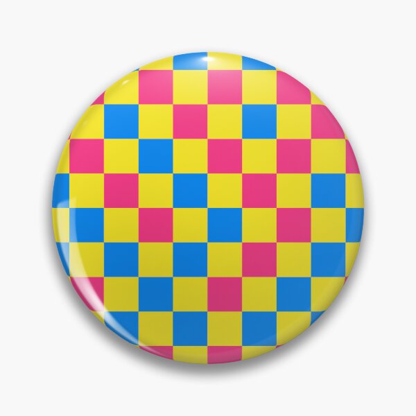 Item preview, Pink And Blue On Yellow Checkered Pattern   designed and sold by PatternTitan.