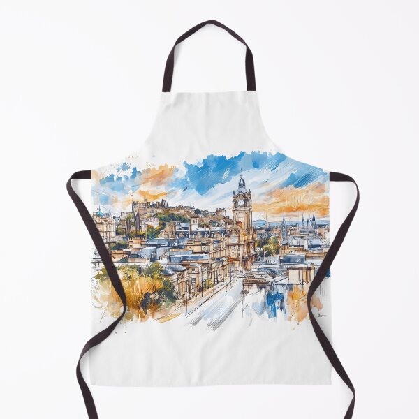Item preview, Colorful Edinburgh Skyline designed and sold by kolonjArt.
