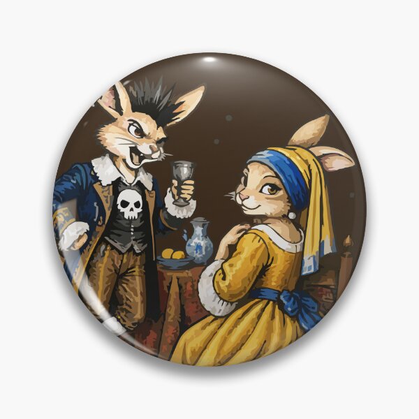 Item preview, Punk Hare Series: Hares at the Tavern Portrait designed and sold by vivendulies.
