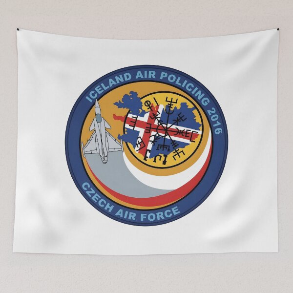 Item preview, Iceland Air Policing 2016 Czech Air Force Patch    designed and sold by CharlieDesings.