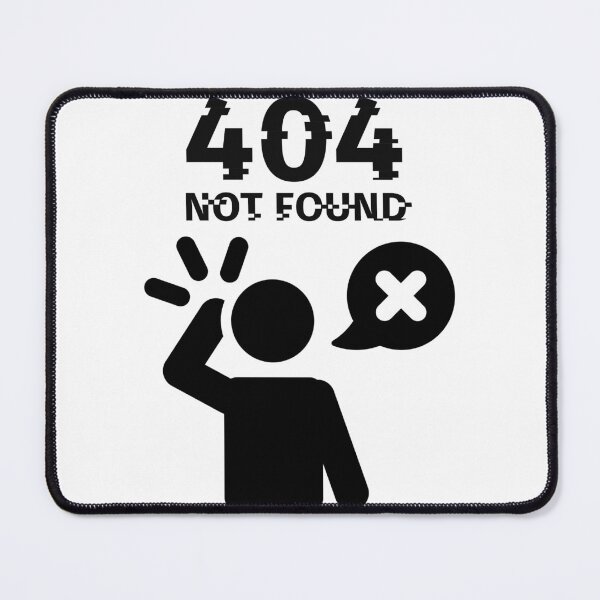 Item preview, 404 Not Found Glitch Error Code Minimalist Tech Design designed and sold by Aelmajaoui.