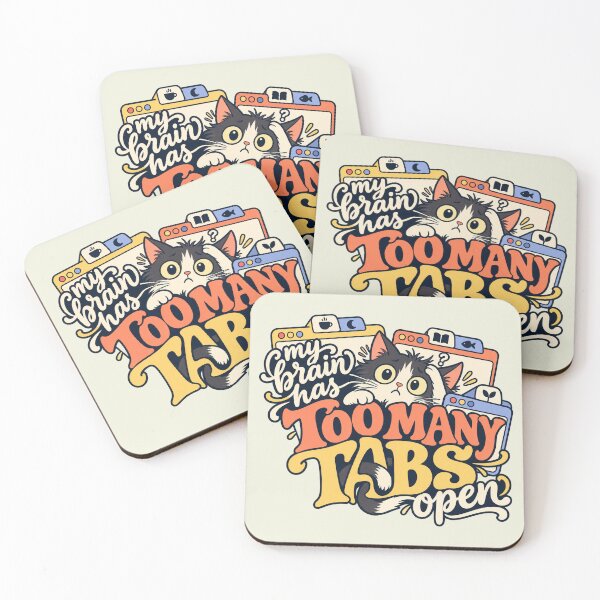 Item preview, My Brain Has Too Many Tabs Open designed and sold by MoodleDoon.