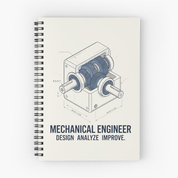 Item preview, Mechanical Engineer Precision Gearbox Technical Illustration designed and sold by Amr Darwish Graphic designer.
