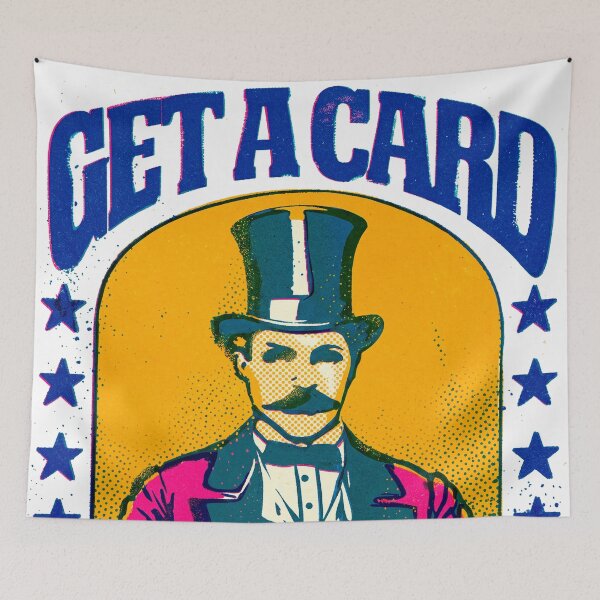 Item preview, Get a Card Vintage Magician with Playing Cards designed and sold by Fani*.