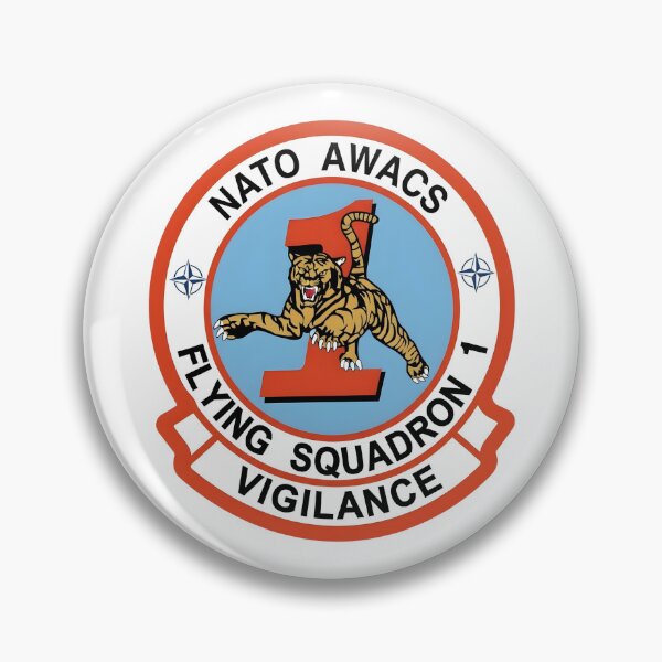 Item preview, NATO AWACS Flying Squadron 1 Military Patch    designed and sold by CharlieDesings.