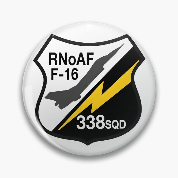 Item preview, RNoAF F-16 338 Squadron Military Patch    designed and sold by CharlieDesings.