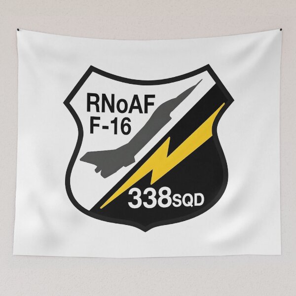 Item preview, RNoAF F-16 338 Squadron Military Patch    designed and sold by CharlieDesings.