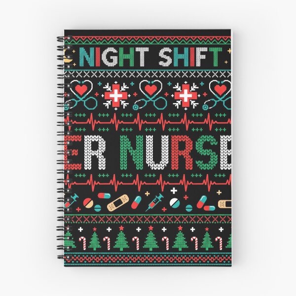 Item preview, Night Shift ER Nurse Christmas Ugly Sweater designed and sold by Steele-Art.