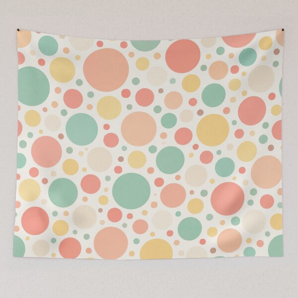 Item preview, Pastel Polka Dots Cute Aesthetic Seamless Pattern designed and sold by Shivora Studio.