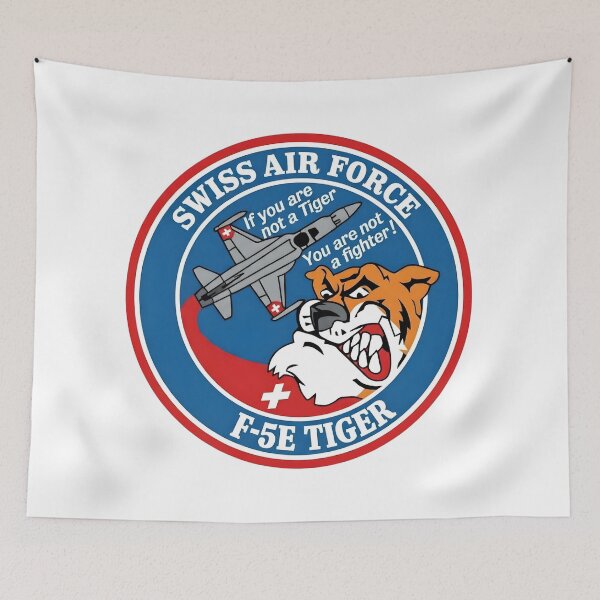 Item preview, Swiss Air Force F-5E Tiger Military Patch    designed and sold by CharlieDesings.