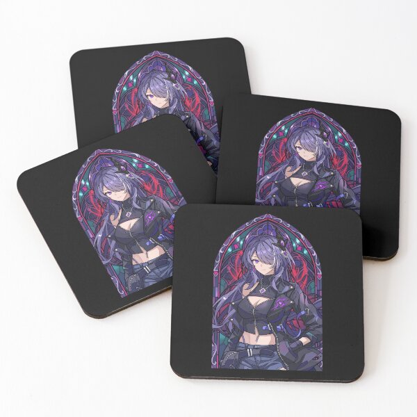 Item preview, Acheron Honkai Star Rail Violet Gothic Stained Glass designed and sold by mildaclairmo.
