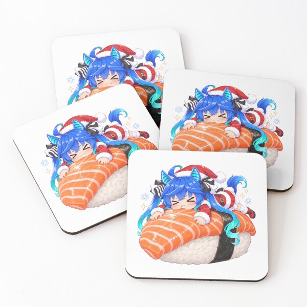 Item preview, Twin Turbo Uma Musume Christmas Chibi Salmon Sushi designed and sold by mildaclairmo.