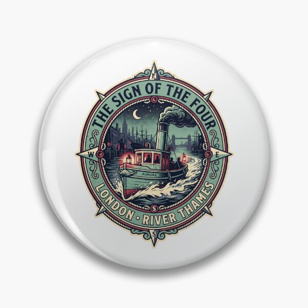 Item preview, Sherlock Holmes: Aurora on the Moonlit Thames designed and sold by Fenay Designs.