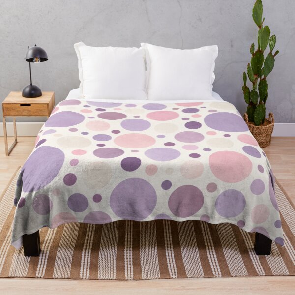 Item preview, Lavender Pink Watercolor Polka Dots Cute Seamless Pattern designed and sold by Shivora Studio.