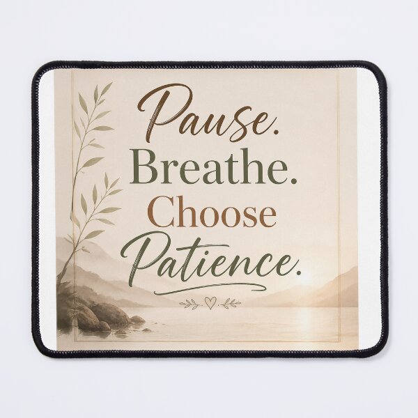 Item preview, Pause Mantra designed and sold by NotSoSubtleRosiePeas.