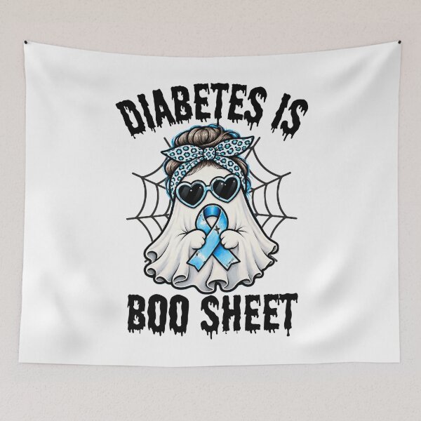 Item preview, Funny Diabetes Awareness Halloween Graphic Tee for Diabetics and Type 1 Supporters designed and sold by Teetreasure2.