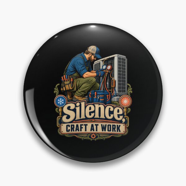 Item preview, Silence Craft At Work Hvac Technician Heating Ventilation designed and sold by Felinefinesse.