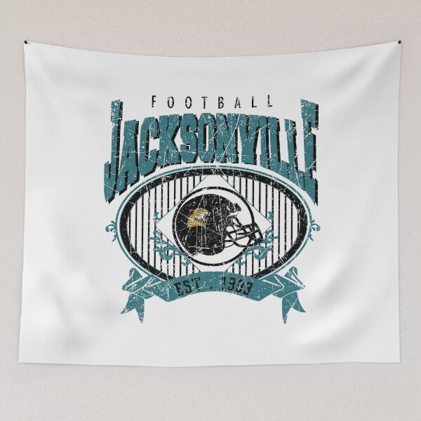 Item preview, Teal Black Jaguar Football Helmet Emblem designed and sold by PatsyOCool.