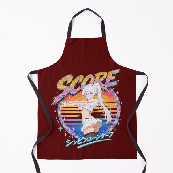 Item preview, Retro 80s Synthwave Sunset Anime Girl designed and sold by alvahunter.