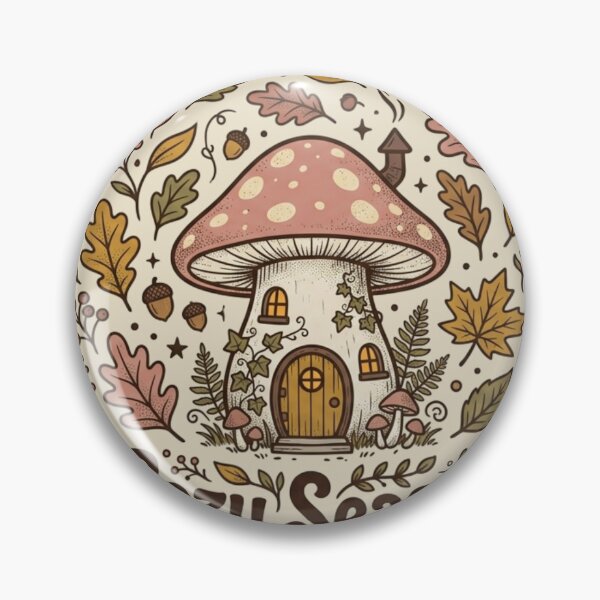 Item preview, Cozy Season Mushroom House Cottagecore Autumn Fall Foliage designed and sold by PACS0011.