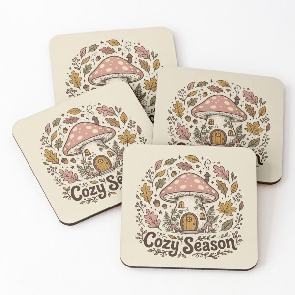 Item preview, Cozy Season Mushroom House Cottagecore Autumn Fall Foliage designed and sold by PACS0011.