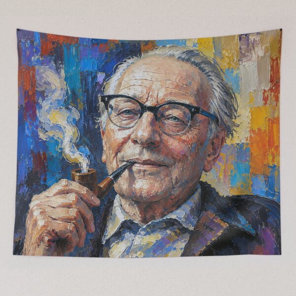 Item preview, Carl Orff Portrait Painting – Classical Music Legend designed and sold by GalleryKauffeld.