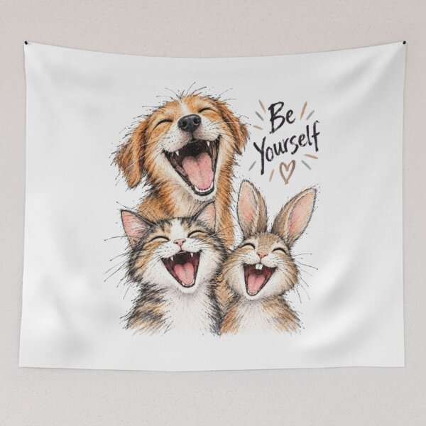 Item preview, Laughing Animals Be Yourself designed and sold by Snurly.